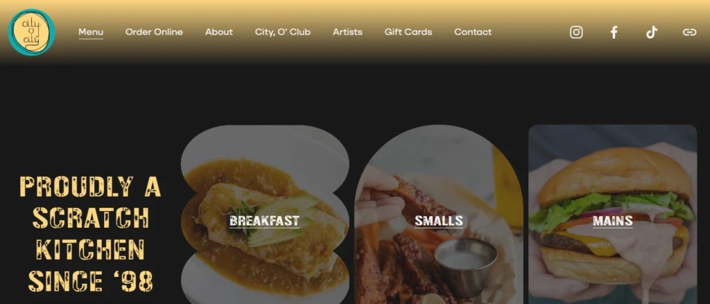 city o city home page